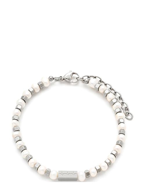 Samie | Samie - Bracelet In White And Steel | ONE SIZE