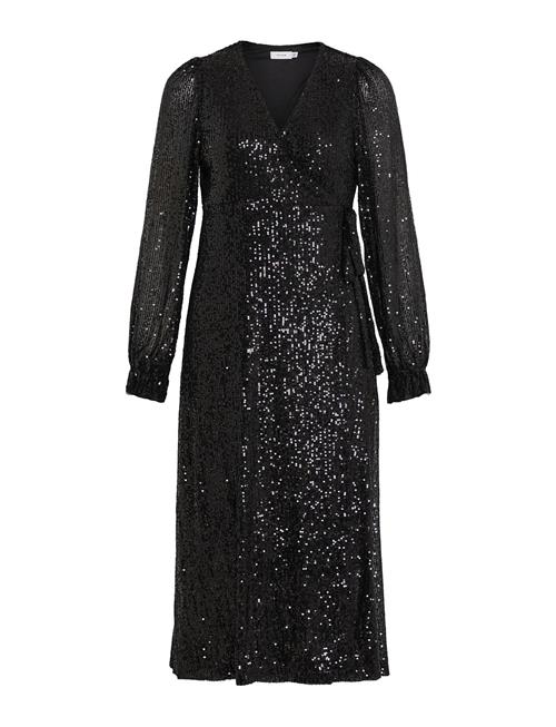 Vila | Vimaia Ls Sequin Midi Wrap Dress/Dc | 36