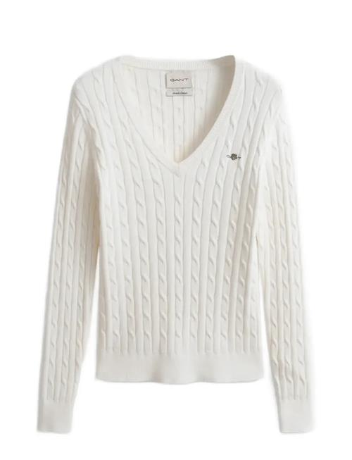 GANT | Stretch Cotton Cable V-Neck | M