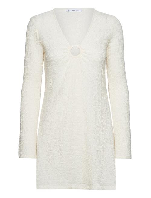 Mango | Textured Dress With Hoop Detail | S