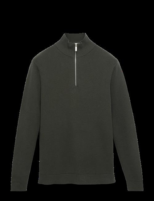 Selected | Slhdane Ls Knit Structure Half Zip Noos | L