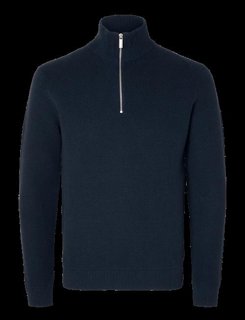 Selected | Slmdane Ls Knit Reg Struc Half Zip Noos | XL