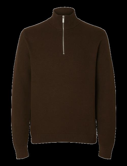 Selected | Slmdane Ls Knit Structure Half Zip Noos | XXL