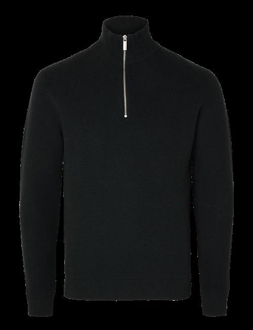 Selected | Slmdane Ls Knit Reg Struc Half Zip Noos | M
