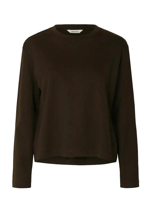 Selected | Slfessential Ls Boxy Tee Noos | XS
