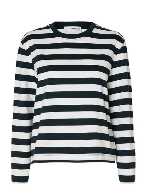 Selected | Slfessential Ls Striped Boxy Tee Noos | M