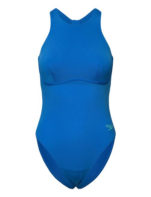 Speedo | Womens Racer Zip Swimsuit With Built In Swim Bra | 34