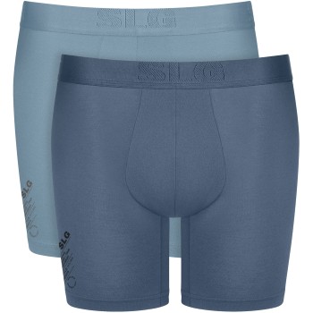 Sloggi 2P SLG Base Soft Short Blå Mønster Medium Herre