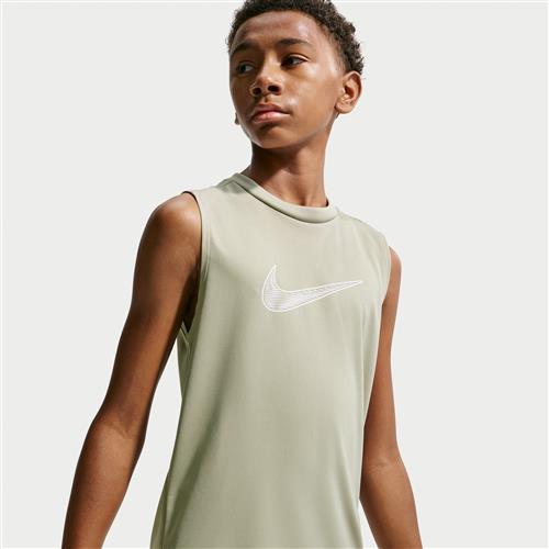 Nike Multi Dri-FIT-trøje uden ærmer til større børn (drenge) - grøn