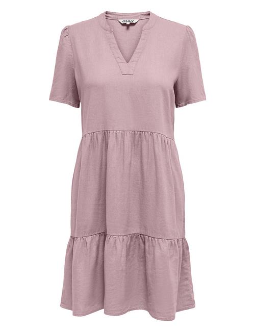 ONLY | Onltiri-Caro S/S V-Neck Lin Dress Cc Pnt | S