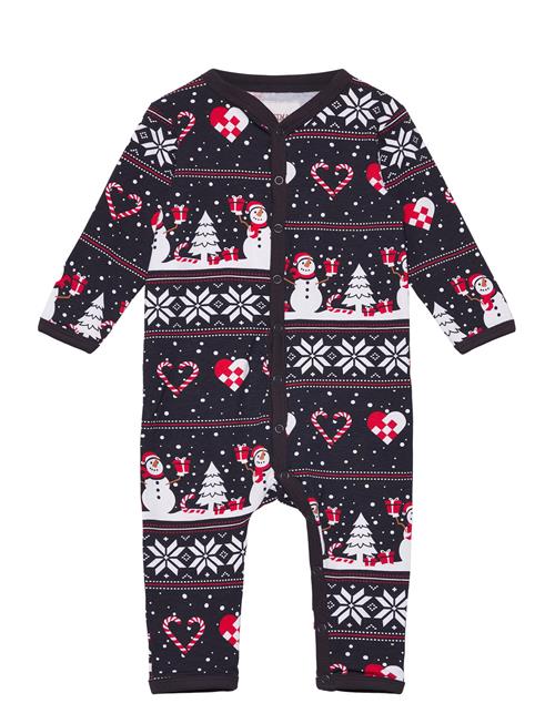Happy Seasons | Christmas Heart Jumpsuit Navy Baby | 56