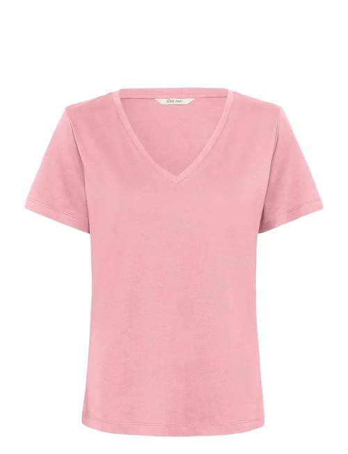 Cream | Crnaia Deep V-Neck T-Shirt | L