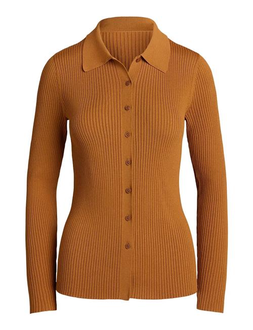 Lauren Ralph Lauren | Rib-Knit Long-Sleeve Polo Cardigan | XS