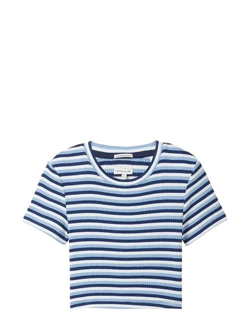 Tom Tailor | Cropped Striped Rib T-Shirt | 128