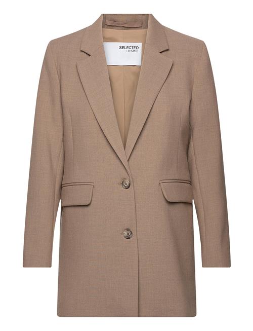 Selected | Slfrita Ls Relaxed Blazer Camel Mel Noos | 42