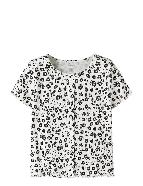 name it | Nkfvemia Aop Ss Slim Top | 158-164