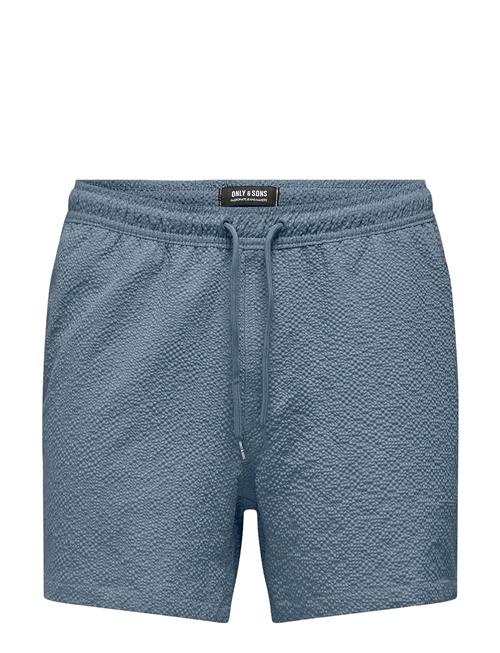 ONLY & SONS | Onsted Life Solid Seersucker Swim Noos | XXL
