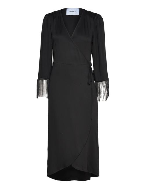 Minus | Msjassie Solid Fringe Sleeve Dress | 36