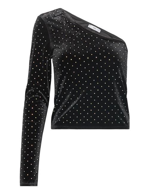 Mango | Strass Velvet Top | S
