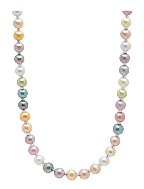Nialaya | Pastel Pearl Necklace With Silver | ONE SIZE 51 cm