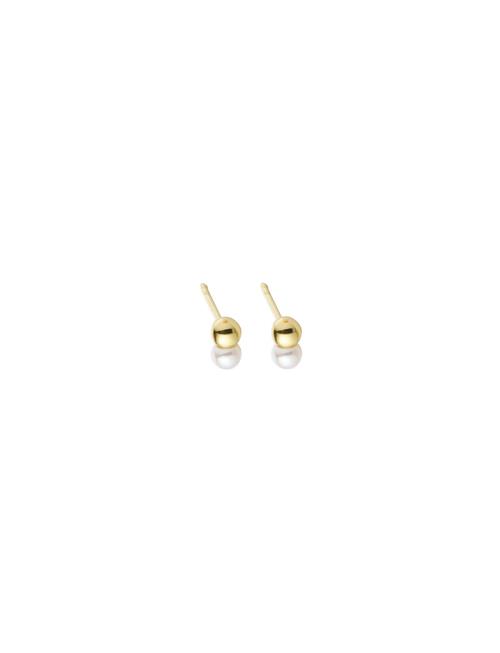 Design Letters | Duo Pearl Stud - Goldplated (Set Of 2) | L:14MM