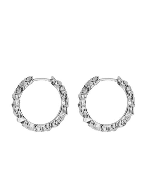 IX Studios | Ix Crunchy Edge Earrings Silver | ONE SIZE