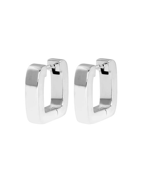 IX Studios | Ix Bold Square Hoops Silver | ONE SIZE