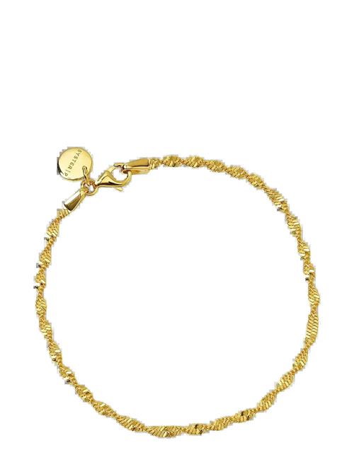 Syster P | Herringbone Twisted Bracelet Gold | L