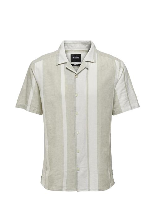 ONLY & SONS | Onscaiden Life Stripe Linen Resort Noos | L