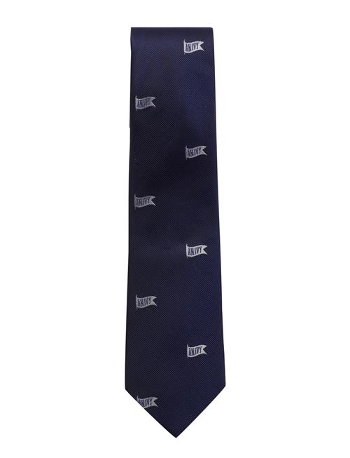 AN IVY | Allover Navy An Ivy Flag Silk Tie | ONE SIZE