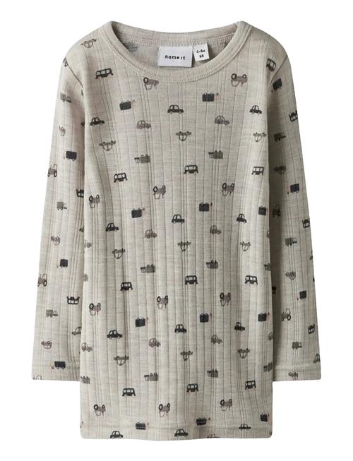 name it | Nmmwang Wool Needle Ls Top | 92