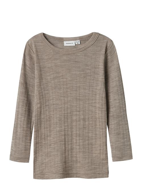 name it | Nmmwang Wool Needle Ls Top Solid Noos | 92
