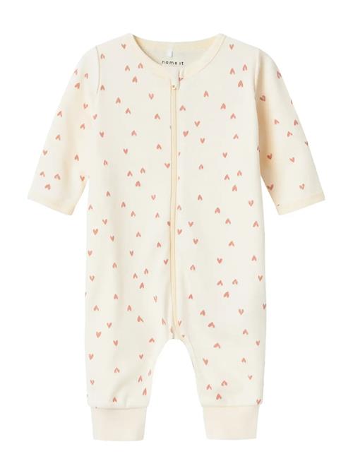 name it | Nbfnightsuit Zip Buttercream Hearts Noos | 98