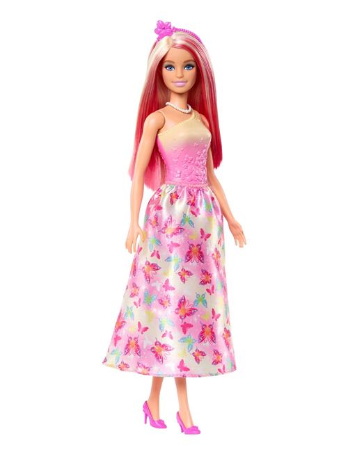 Barbie | A Touch Of Magic Royal Doll With Pink And Blonde Hair, Butterfly-Print Skirt And Accessories | ONE SIZE
