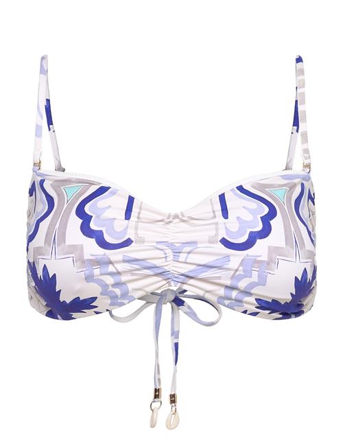 Malina | Lottie Printed Bandeau Bikini Top | S