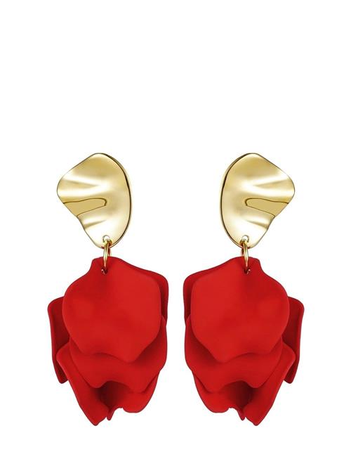Bud to rose | Paloma Earring Red/Gold | ONE SIZE