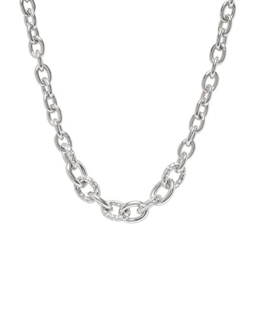 Bud to rose | Ridge Mix Chunky Necklace Silver | ONE SIZE