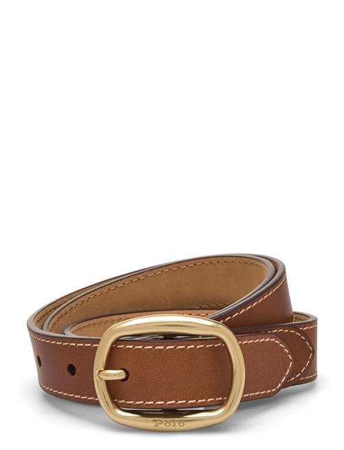 Polo Ralph Lauren | Oval-Buckle Skinny Leather Belt | L
