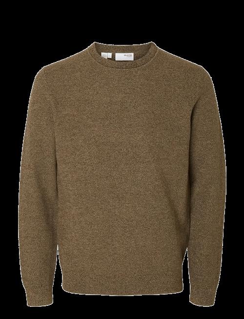 Selected | Slmross Ls Knit Structure Crew Neck Noos | L