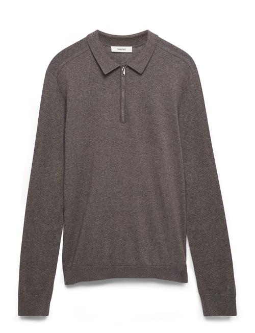 Selected | Slhberg Ls Half Zip Polo Noos | L