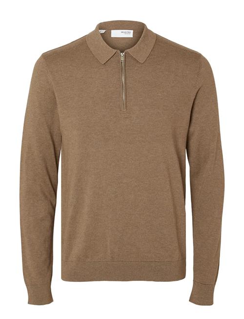 Selected | Slhberg Ls Half Zip Polo Noos | XXL