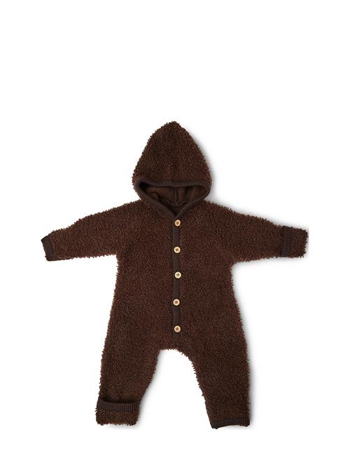 Smallstuff | Jumpsuit Bouclé Merino Wool W. Buttons And Hoodie | 68-74