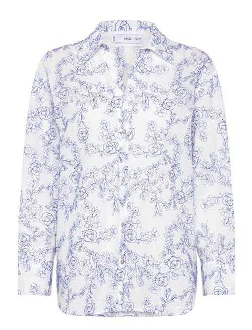 Mango | Shirt With Floral Embroidery | XS