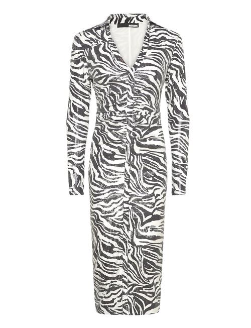 ROTATE | Sequins Midi Shirt Dress | 36