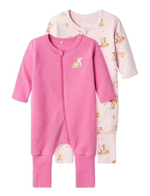 name it | Nbfnightsuit 2P Zip Ff Rose Deer Noos | 56