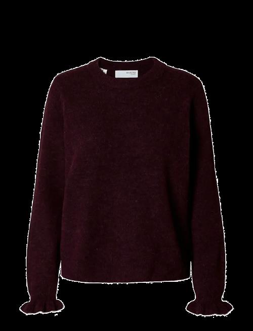 Selected | Slflulu Ls Knit Frill Cuff O-Neck Noos | XXL