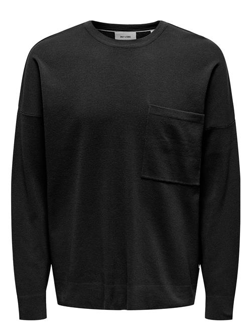 ONLY & SONS | Onslamai Ovz 12 Ls Pocket Crew Knit | S