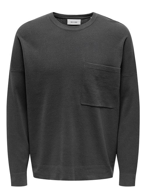 ONLY & SONS | Onslamai Ovz 12 Ls Pocket Crew Knit | M