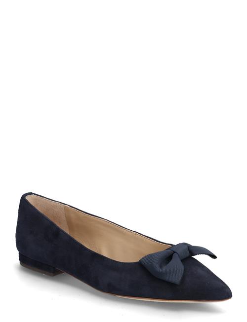Lauren Ralph Lauren | Londyn Bow-Trim Suede Ballet Flat | 37