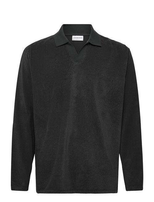 Lindbergh | V-Neck Jacquard Polo L/S | S